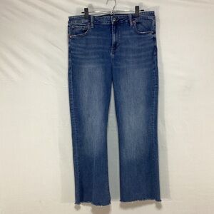 American Eagle women’s blue high rise kick boot crop Women's Jeans